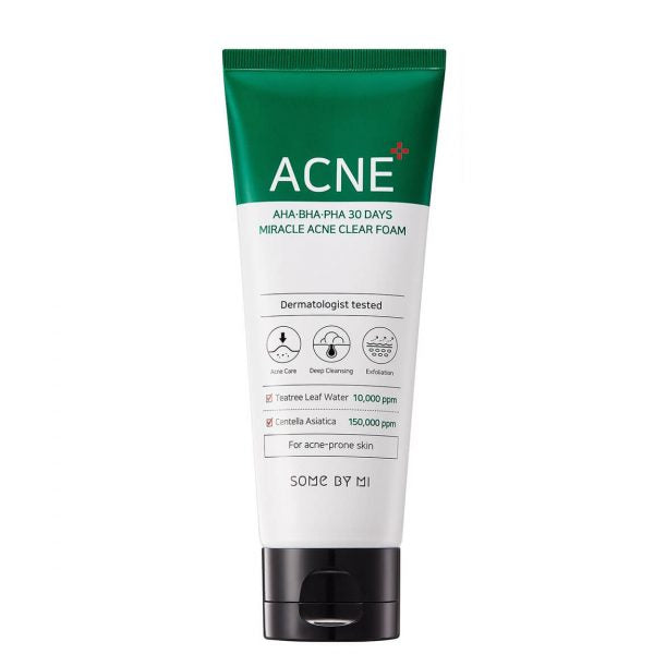 SOME BY MI AHA,BHA,PHA 30 Days Miracle Acne Clear Foam 100ml